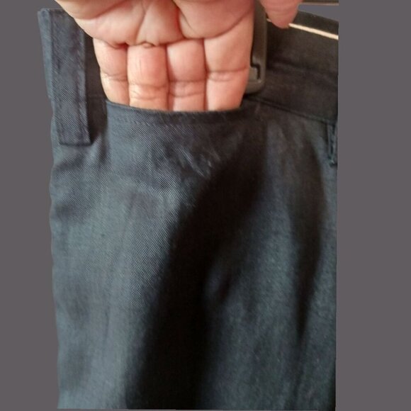 Nautica Clipper Mens Relax Fit Linen Pants 40W X 32L Black - Picture 4 of 9